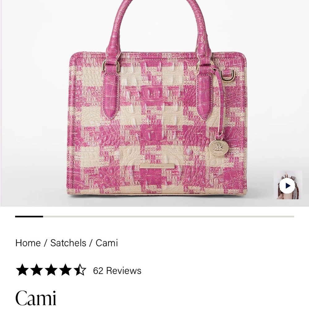 Brahmin Cami bag wallet and charm